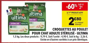 Supeco ultima Croquettes au Poulet pour Chat Adulte Stérilisé offre