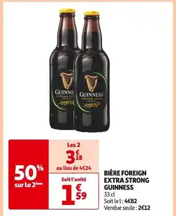 Auchan Guinness Bière foreign extra strong offre