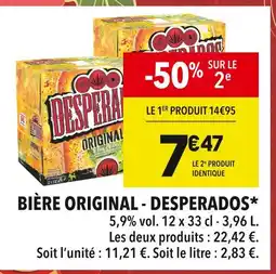 Supeco DESPERADOS Bière original offre