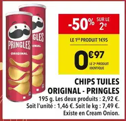 Supeco PRINGLES Chips tuiles original offre