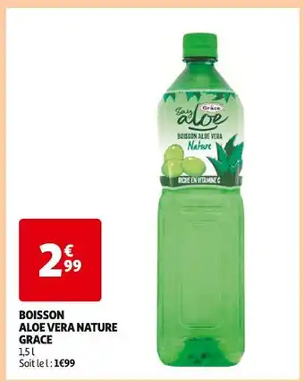 Auchan Grace Boisson Aloe Vera Nature offre