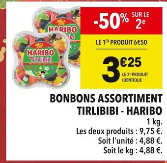 Supeco HARIBO Bonbons assortiment Tirlibibi offre