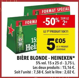 Supeco Heineken Bière Blonde offre