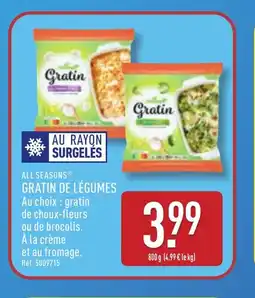 ALDI ALL SEASONS Gratin de légumes offre