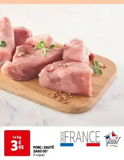 Auchan Porc : sauté sans os offre