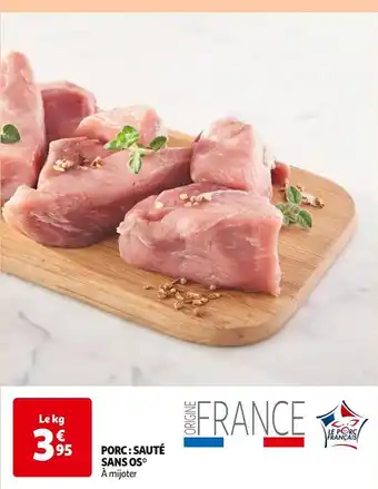 Auchan Porc : sauté sans os offre