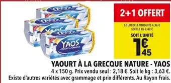 Supeco Nestlé Yaourt à la grecque nature offre