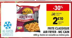 Supeco McCain Frite Classique Air Fryer offre