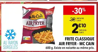 Supeco McCain Frite Classique Air Fryer offre