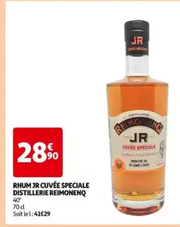 Auchan REIMONENQ Rhum jr cuvée speciale distillerie offre