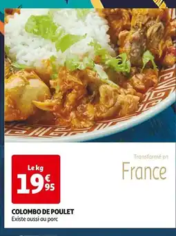 Auchan Colombo de poulet offre