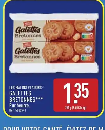 ALDI LES MALINS PLAISIRS Galettes bretonnes offre