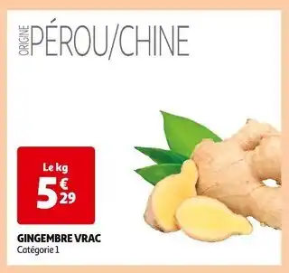 Auchan Gingembre Vrac offre