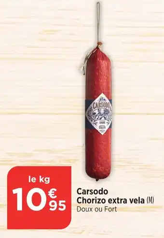 Bi1 Carsodo Chorizo extra vela offre