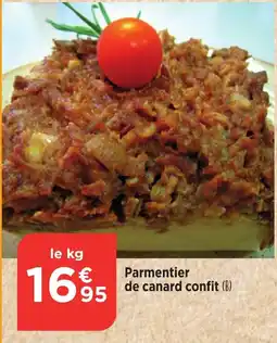 Bi1 Parmentier de canard confit offre