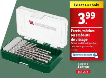 Lidl Forets, mèches ou embouts de vissage offre