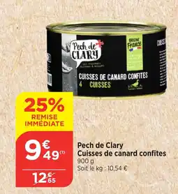 Bi1 Pech de Clary Cuisses de canard confites offre