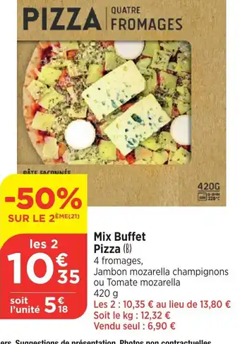 Bi1 Mix Buffet Pizza offre