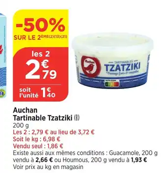 Bi1 Tartinable Tzatziki offre