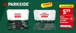 Lidl Parkside pinces antistatiques ou outils de precision offre