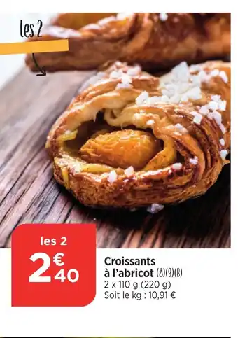 Bi1 Croissants à l'abricot offre