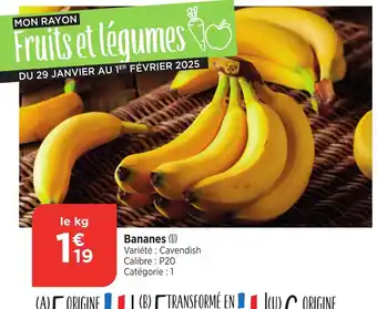 Bi1 Bananes offre