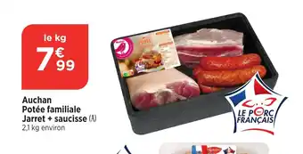 Bi1 Auchan Potée familiale Jarret + saucisse offre