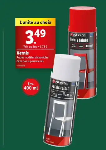 Lidl Parkside vernis offre