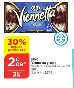 Bi1 Miko Viennetta glacée offre