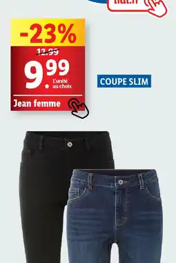 Lidl Esmara jean femme offre