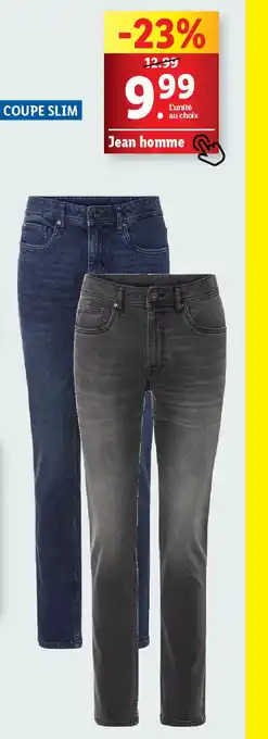 Lidl Livergy jean homme offre