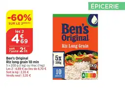 Bi1 BEN'S ORIGINAL Riz long grain 10 min offre