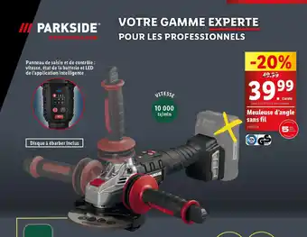 Lidl Meuleuse d angle sans fil offre