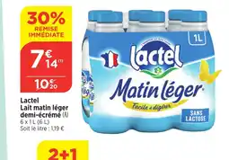 Bi1 LACTEL Lait matin léger demi-écrémé offre