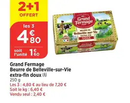 Bi1 Beurre de Belleville-sur-Vie extra-fin doux offre