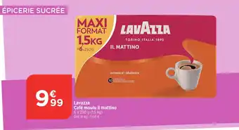 Bi1 LAVAZZA Café moulu il mattino offre