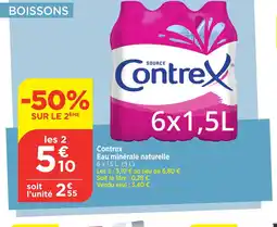 Bi1 CONTREX Eau minérale naturelle offre