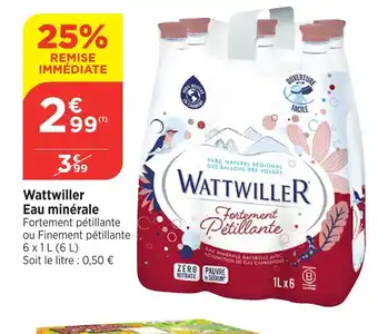 Bi1 WATTWILLER Eau minérale offre