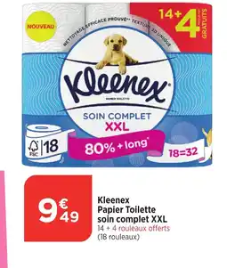 Bi1 KLEENEX Papier Toilette soin complet XXL offre