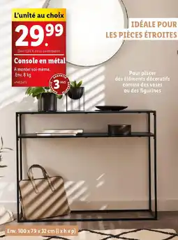 Lidl Console en metal offre