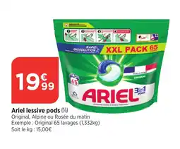 Bi1 ARIEL lessive pods offre