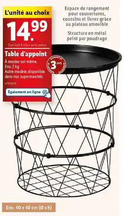 Lidl Table d appoint offre