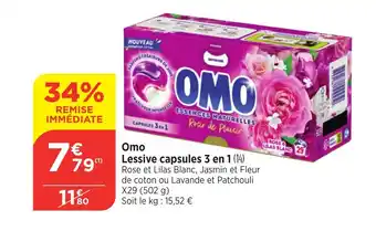 Bi1 OMO Lessive capsules 3 en 1 offre