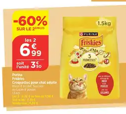 Bi1 PURINA Friskies Croquettes pour chat adulte offre