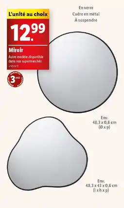 Lidl Miroir offre