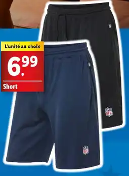 Lidl Nfl short offre