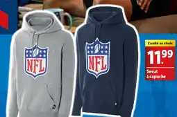 Lidl Nfl sweat a capuche offre