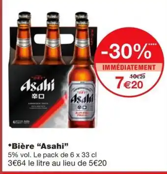 Monoprix ASAHI  Bière offre