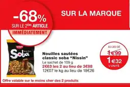 Monoprix NISSIN Nouilles sautées classic soba offre