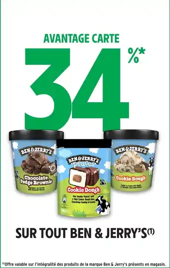 Intermarché Sur tout ben & jerryy's offre